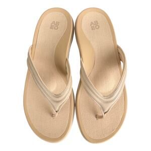 ABEO Laguna Thin Strap Metatarsal Flip Flops in Sand Women’s 8.5 Orthotic NEW